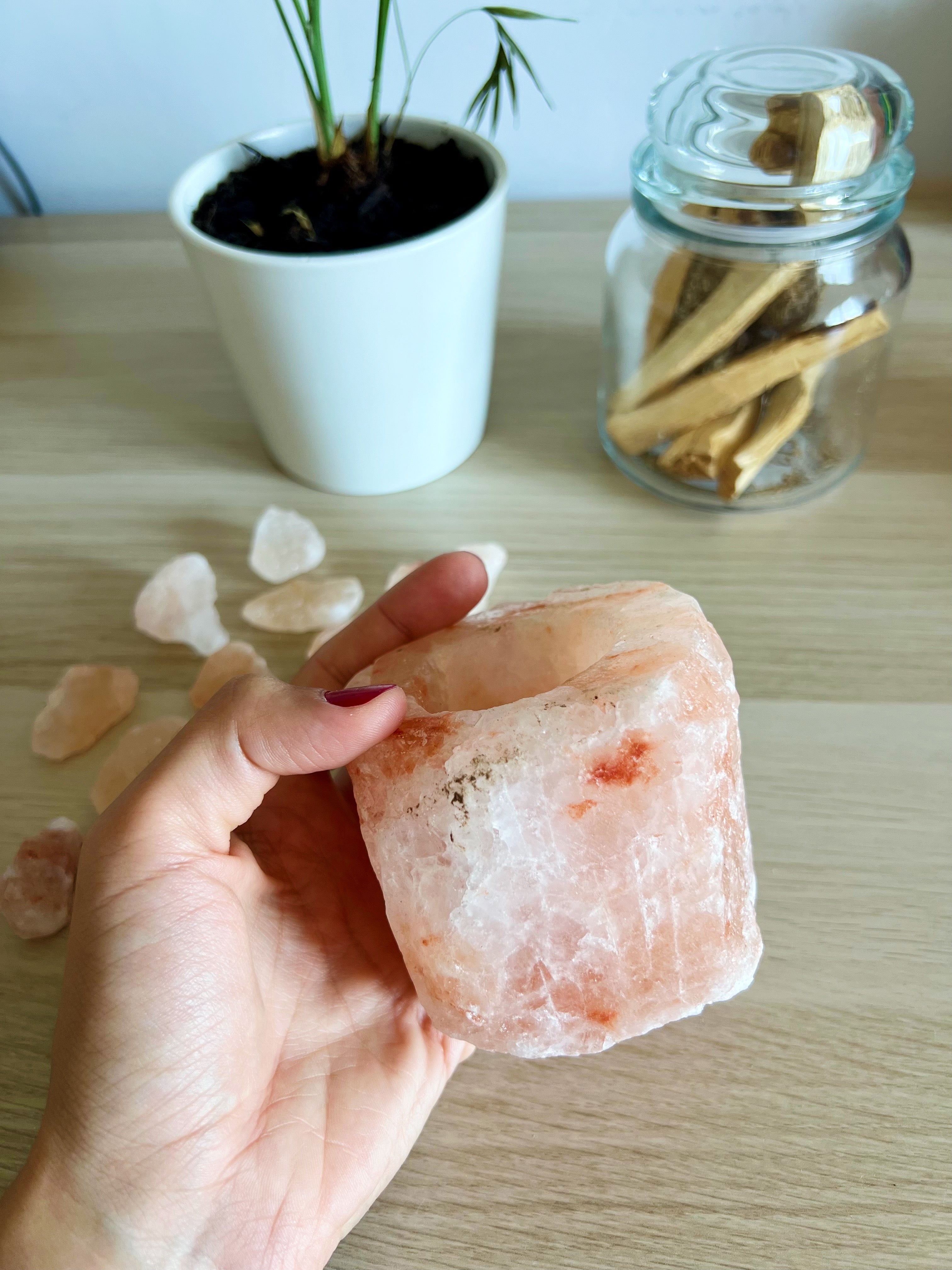 Portavelas Sal del Himalaya