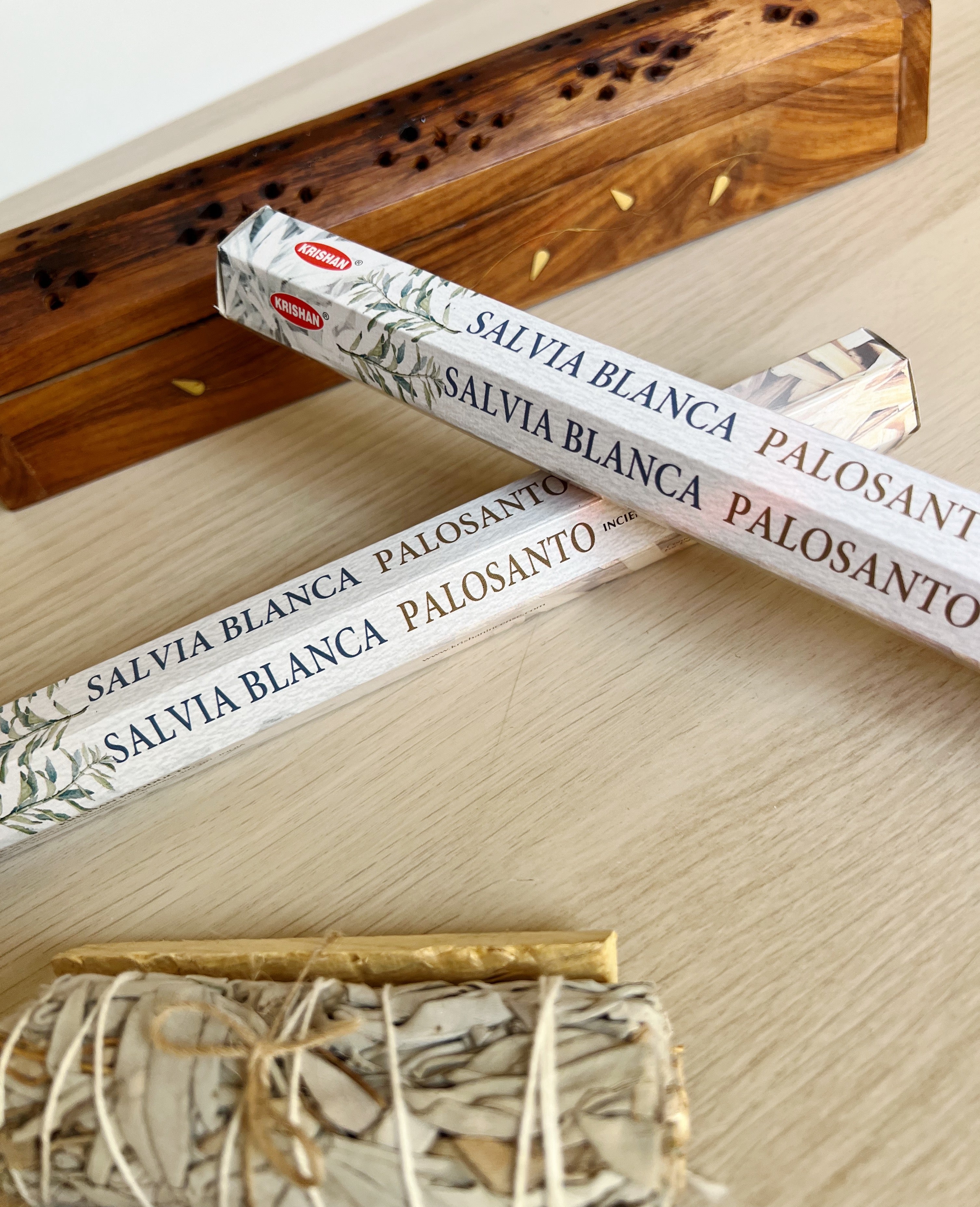Incienso Palo Santo y Salvia Blanca