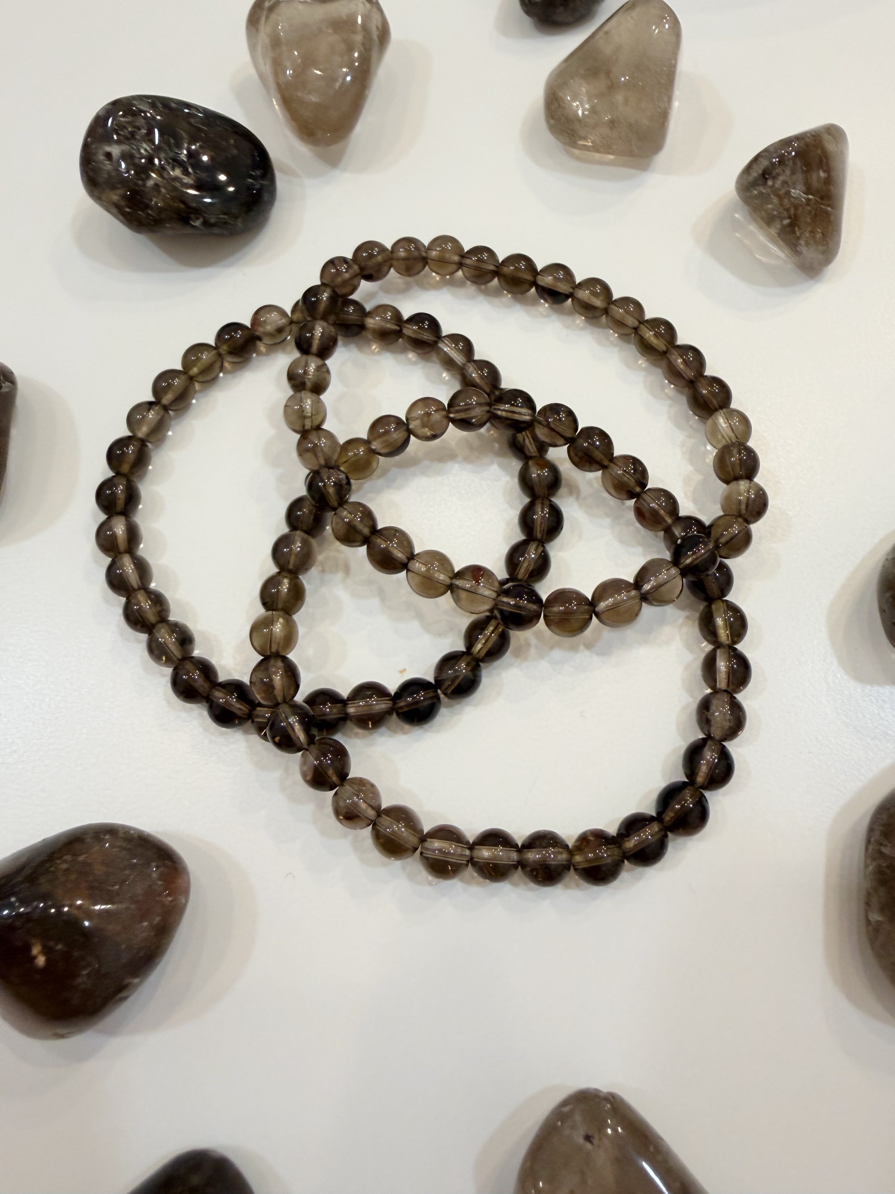 Pulsera Cuarzo Ahumado