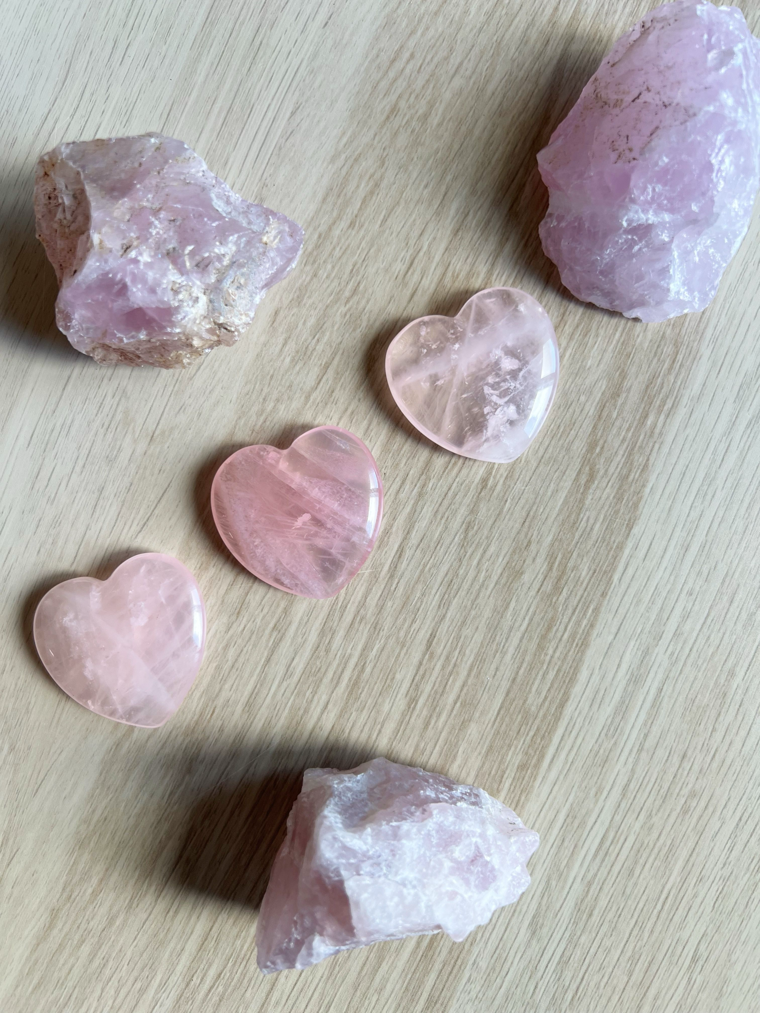 Corazón Cuarzo Rosa