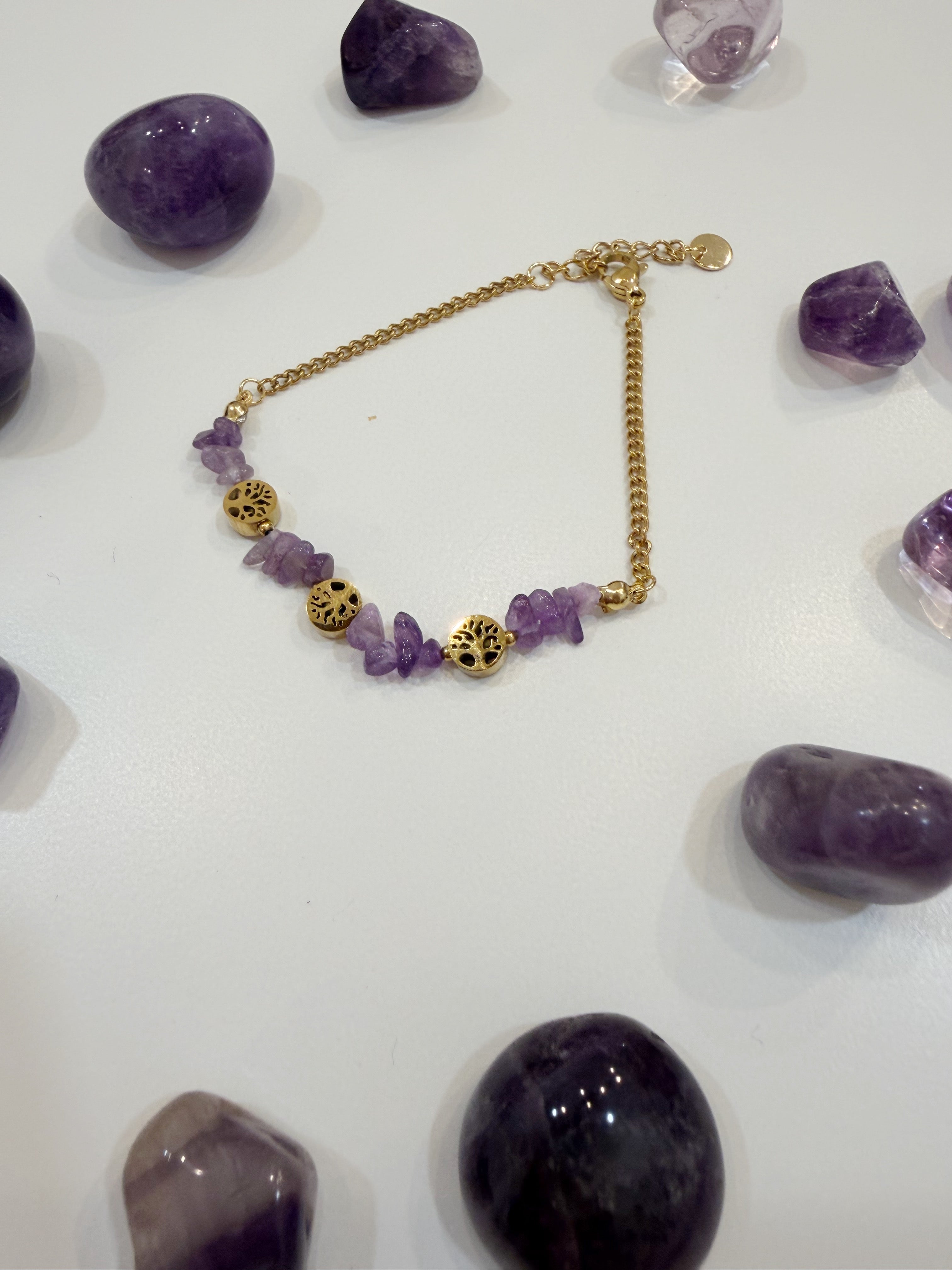 Pulsera Árbol y Amatista