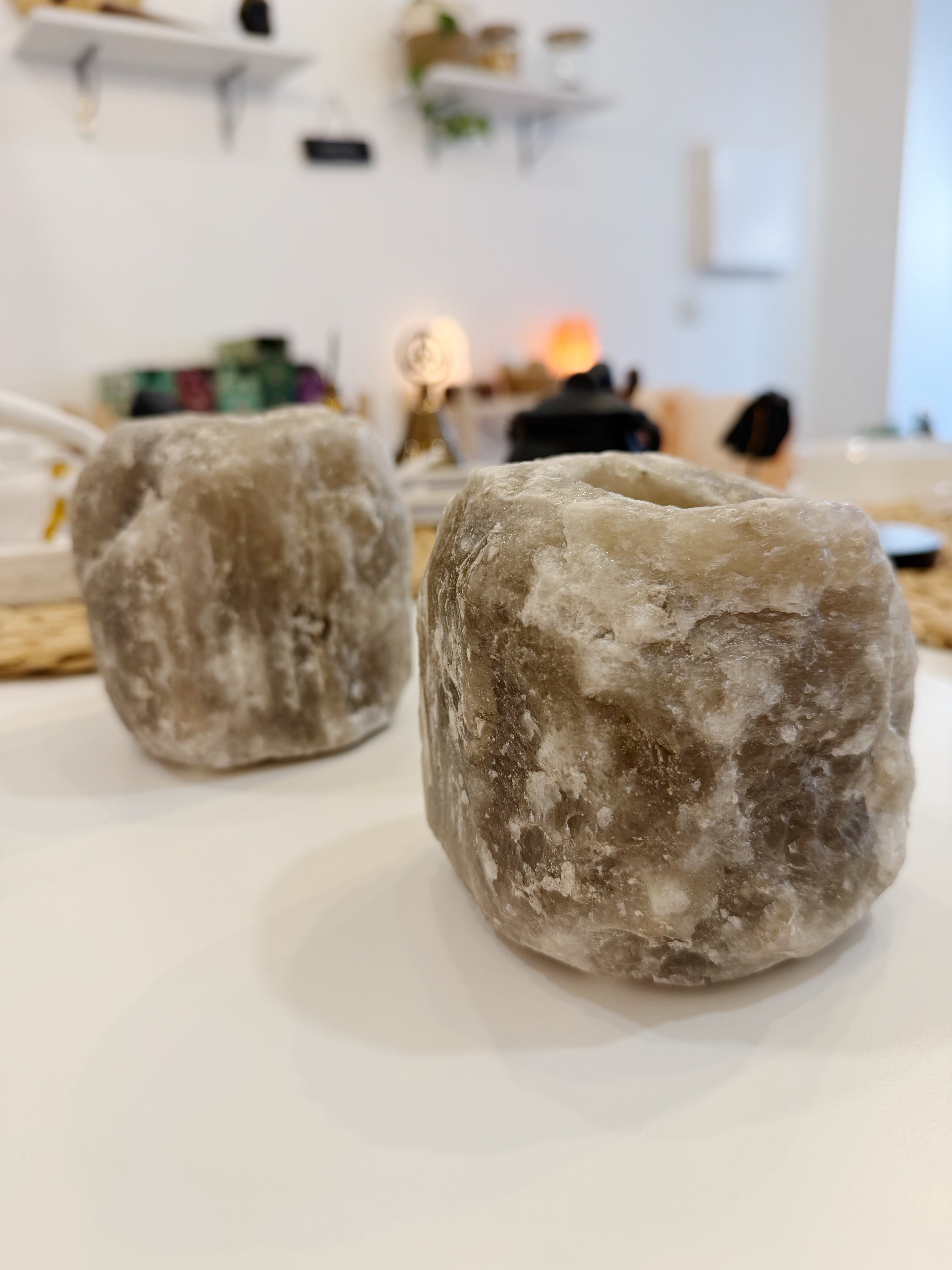 Porta Velas Sal Negra