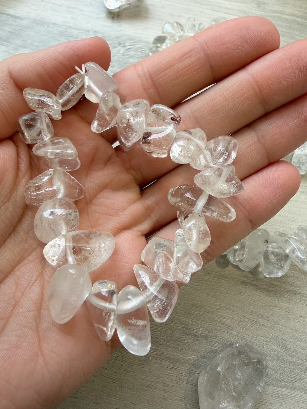 Pulsera Chip Cuarzo Transparente