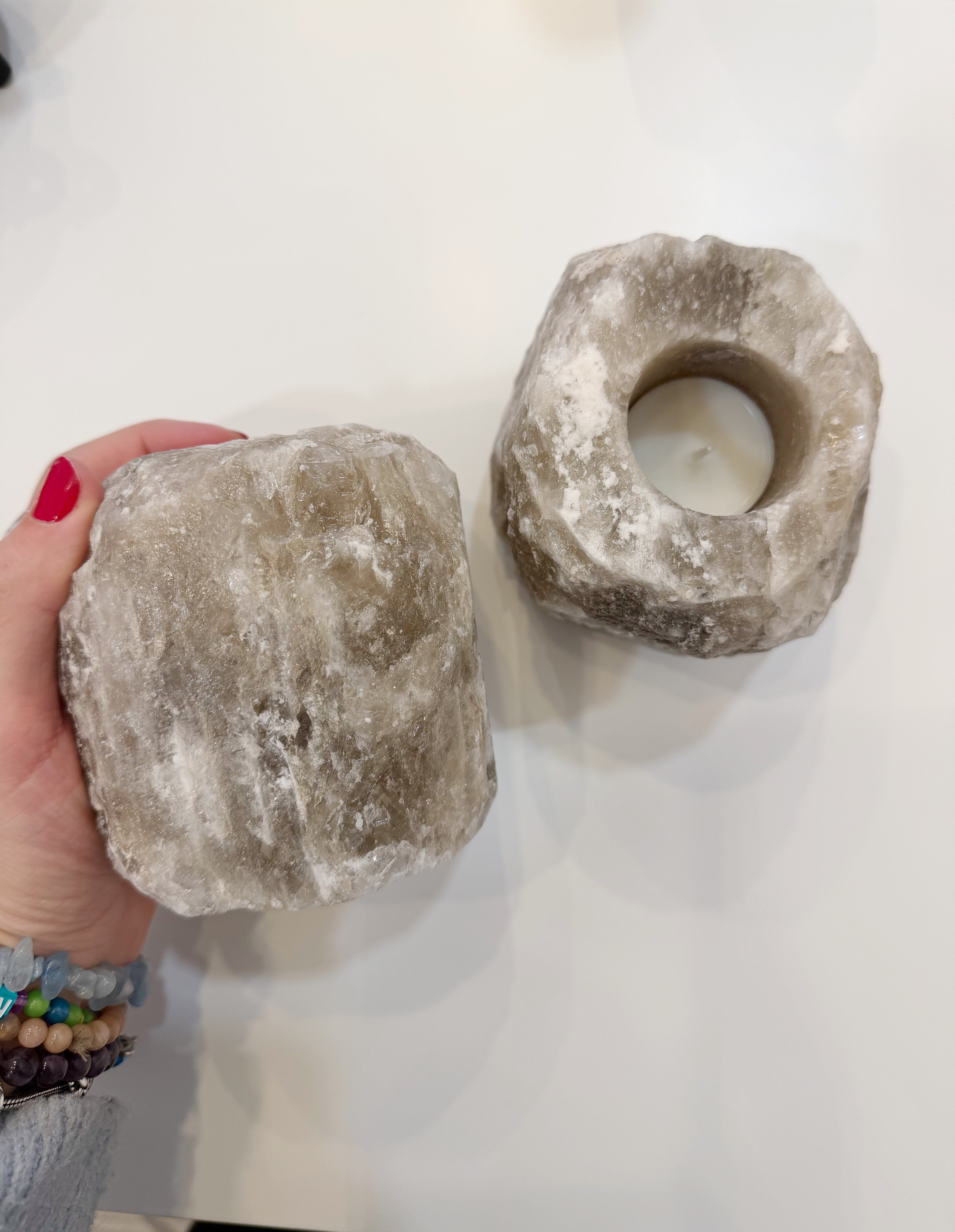 Porta Velas Sal Negra