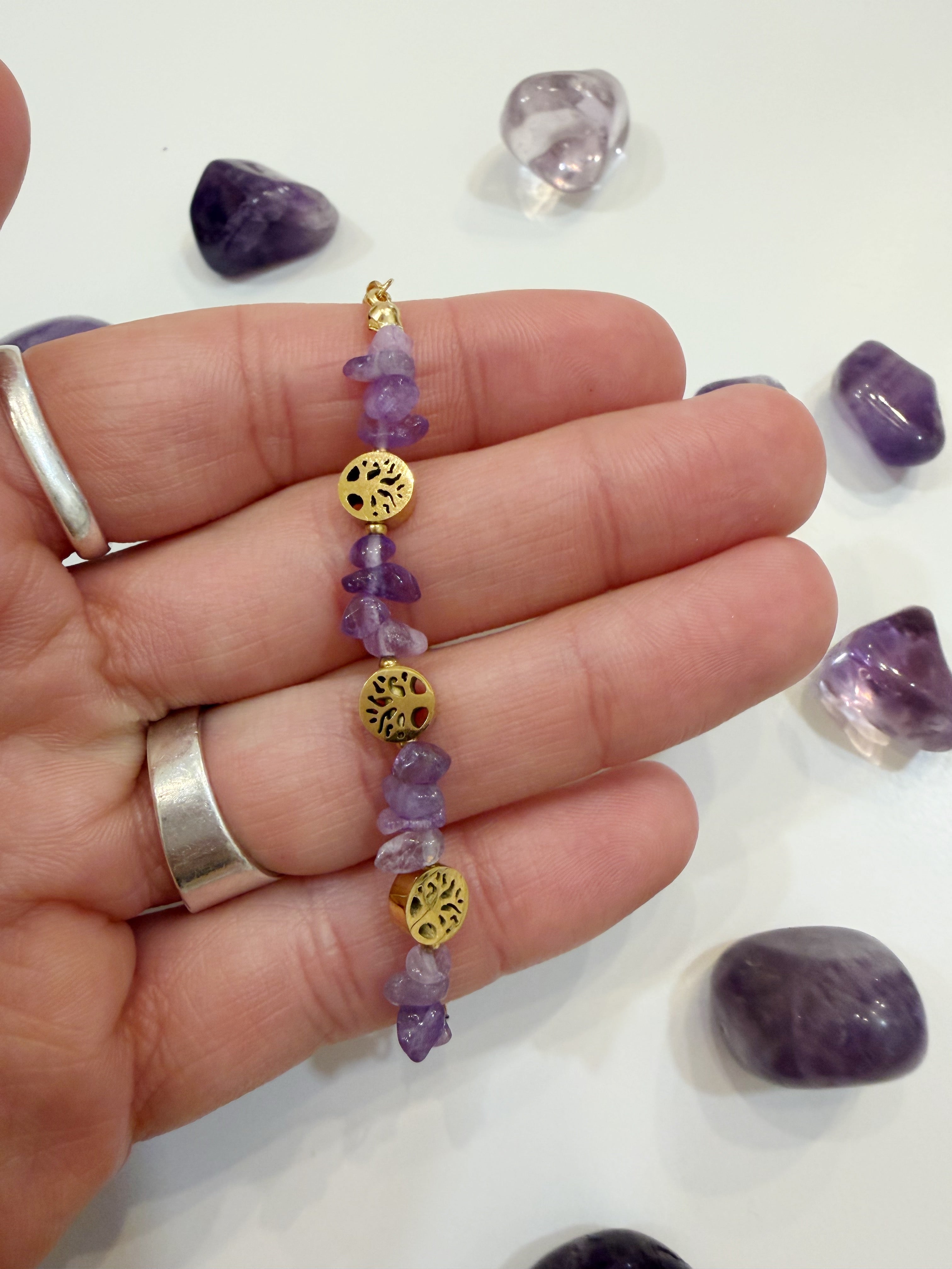 Pulsera Árbol y Amatista