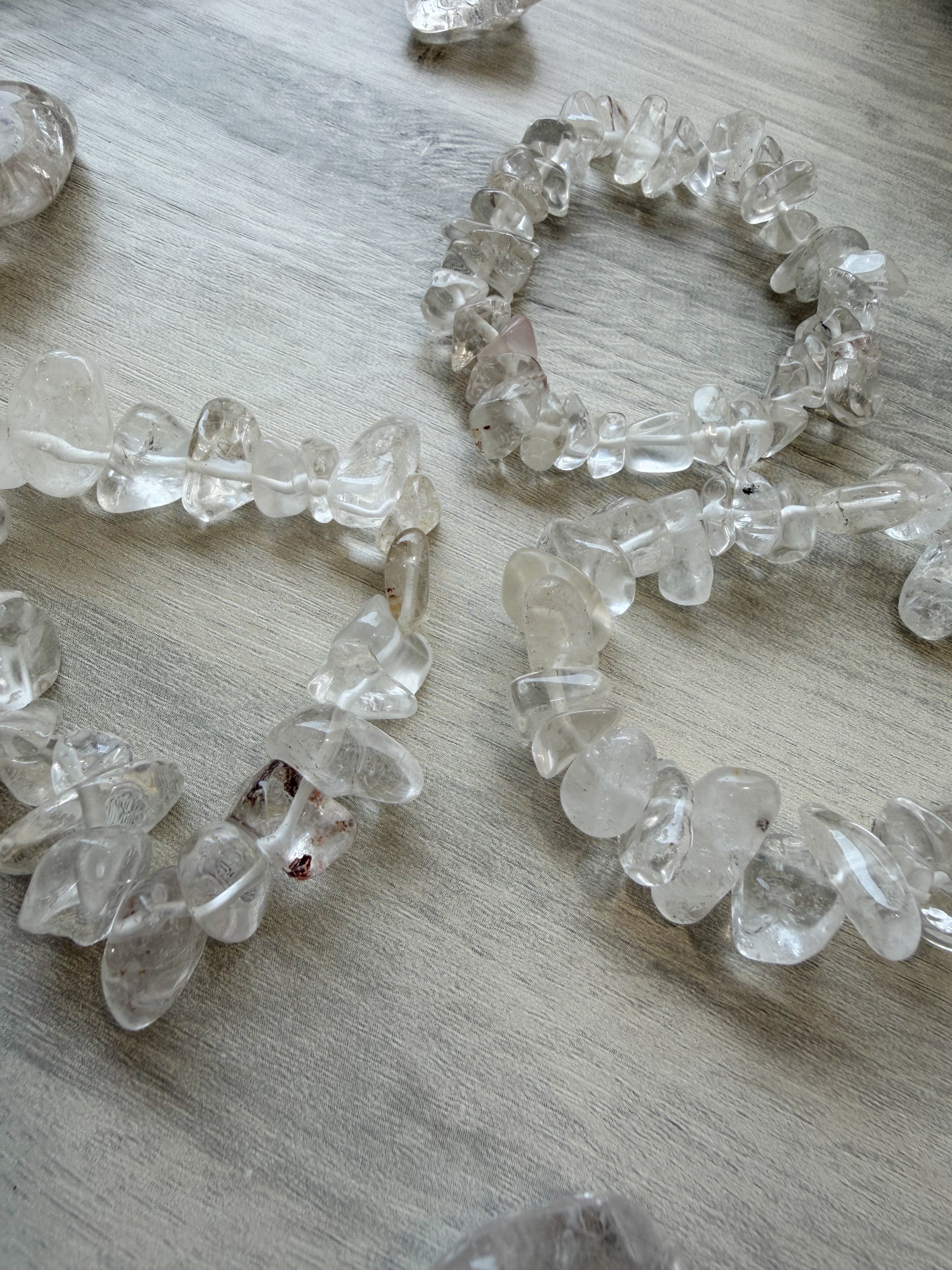 Pulsera Chip Cuarzo Transparente