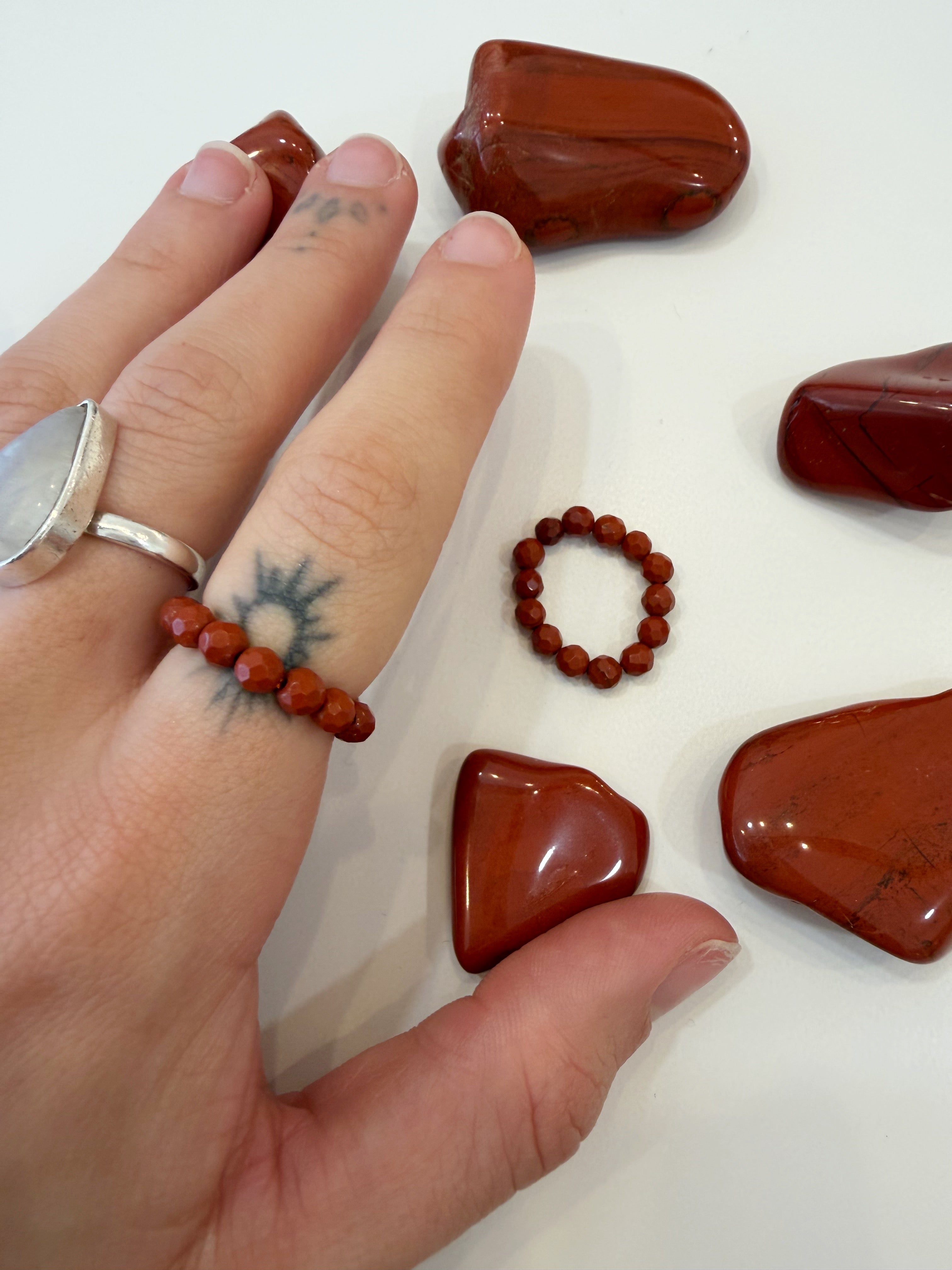 Anillo Jaspe Rojo