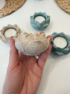 Porta Velas Flor de Loto