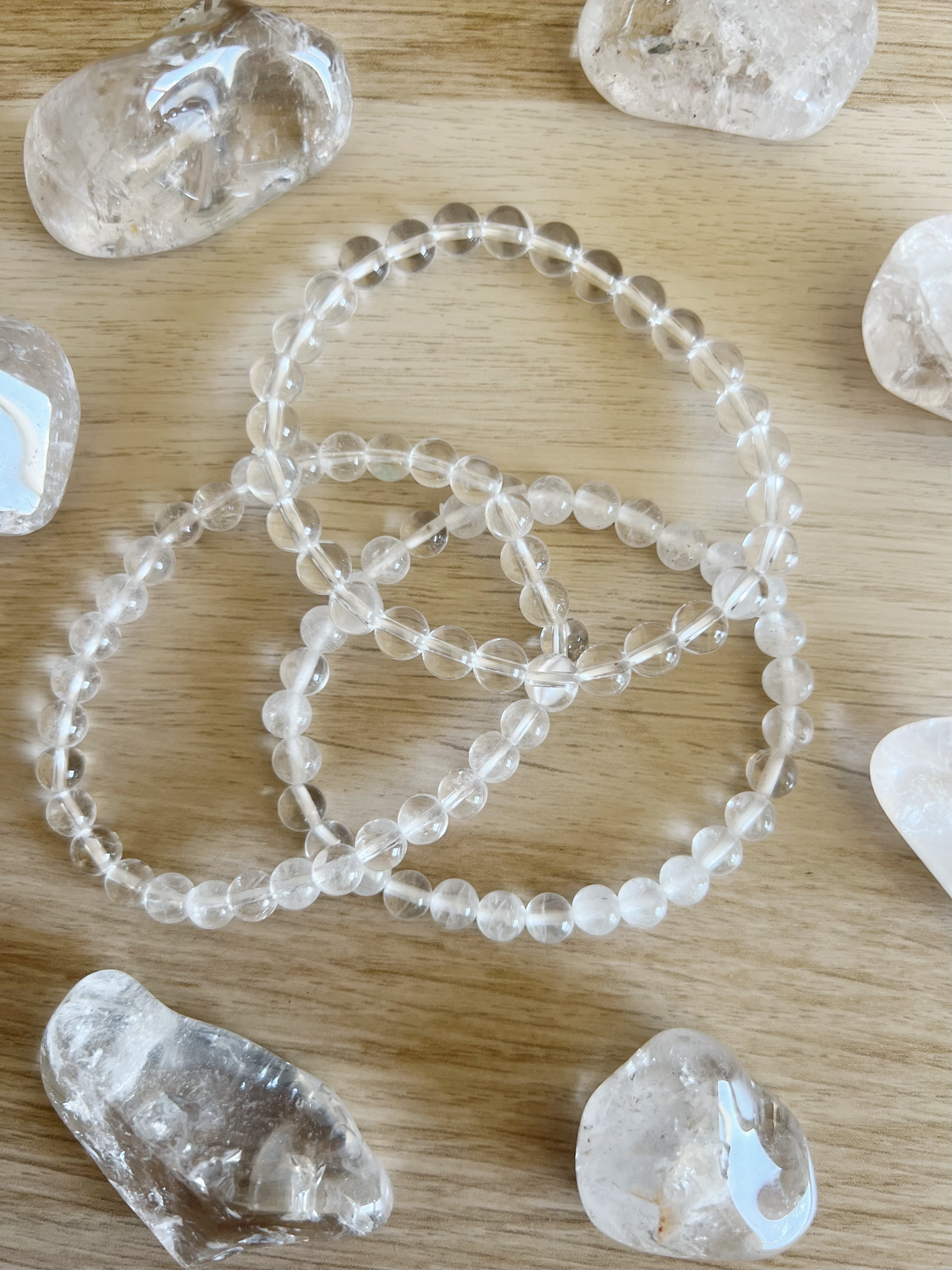Pulsera Bola Cuarzo Transparente