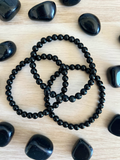 Pulsera Bola Obsidiana Negra