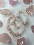 Pulsera Chip Cuarzo Rosa