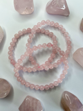 Pulsera Bola Cuarzo Rosa