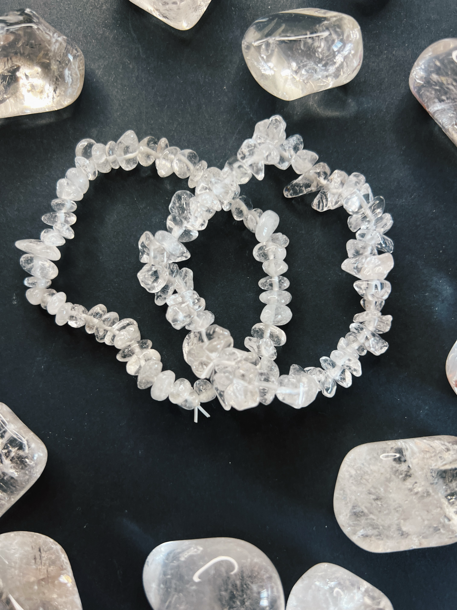 Pulsera Chip Cuarzo Transparente