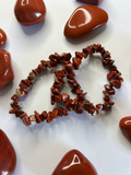 Pulsera Chip Jaspe Rojo