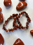 Pulsera Chip Jaspe Rojo