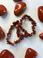 Pulsera Chip Jaspe Rojo