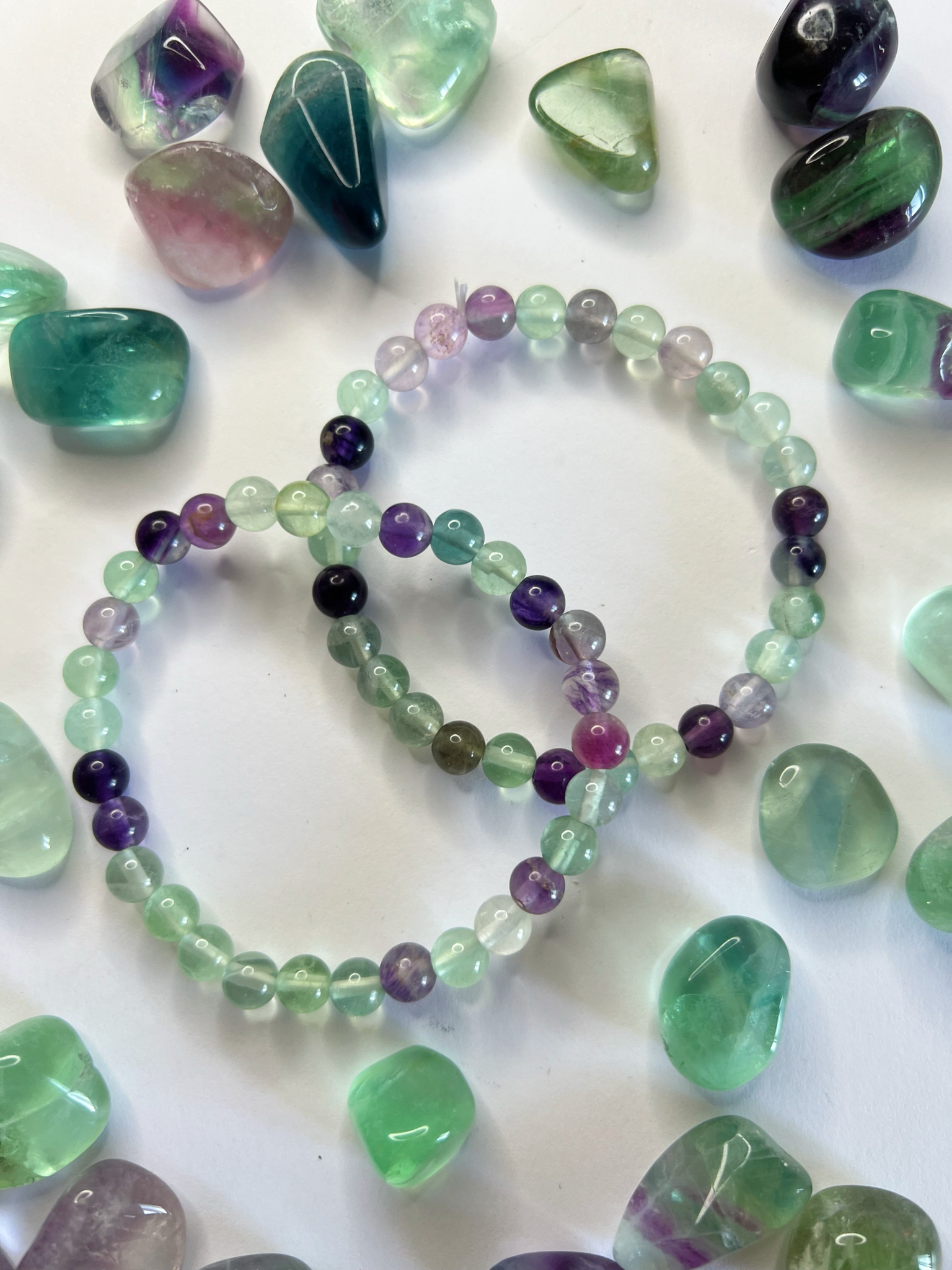 Pulsera Bola Fluorita