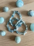 Pulsera Chip Aguamarina