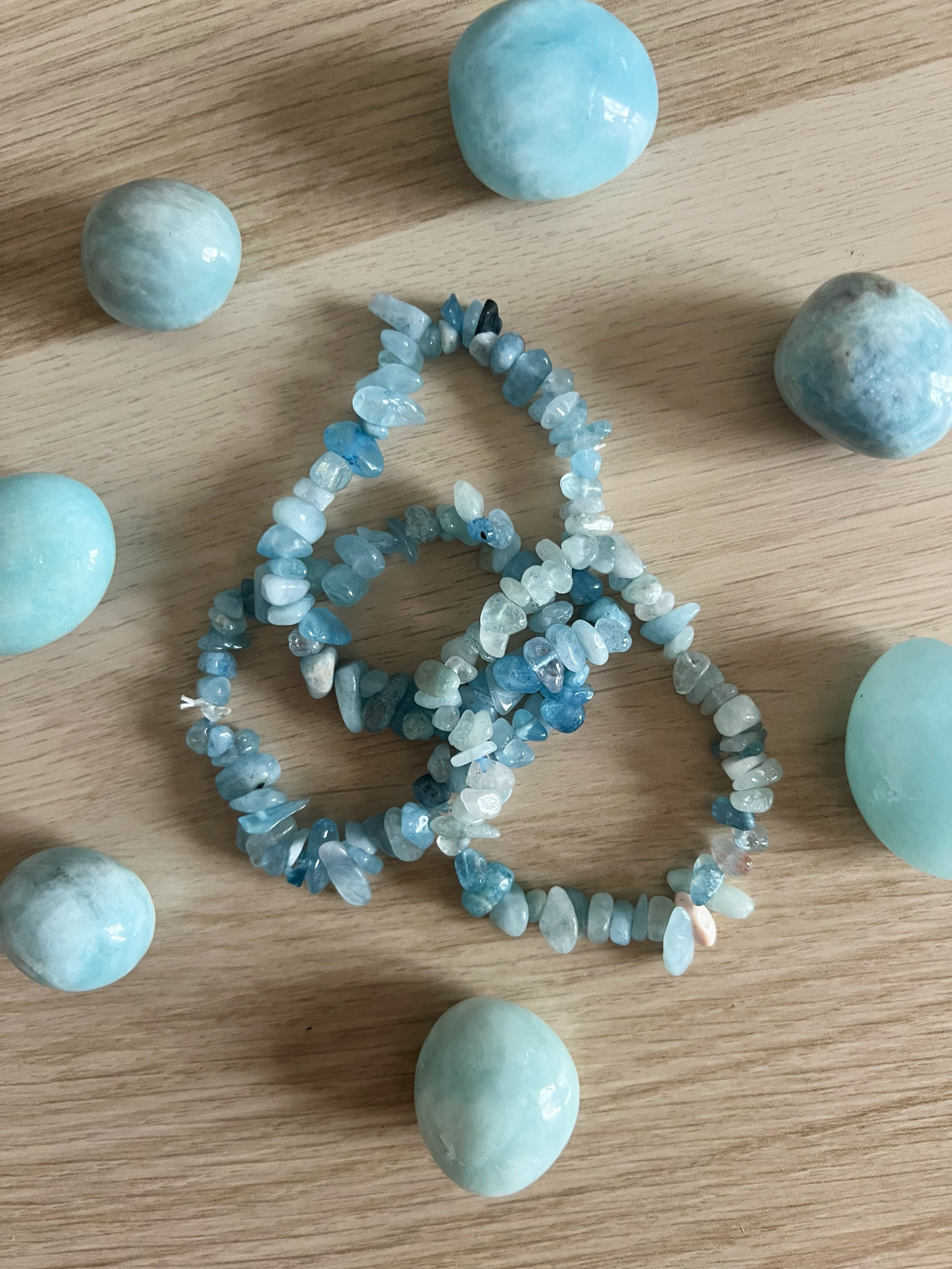 Pulsera Chip Aguamarina