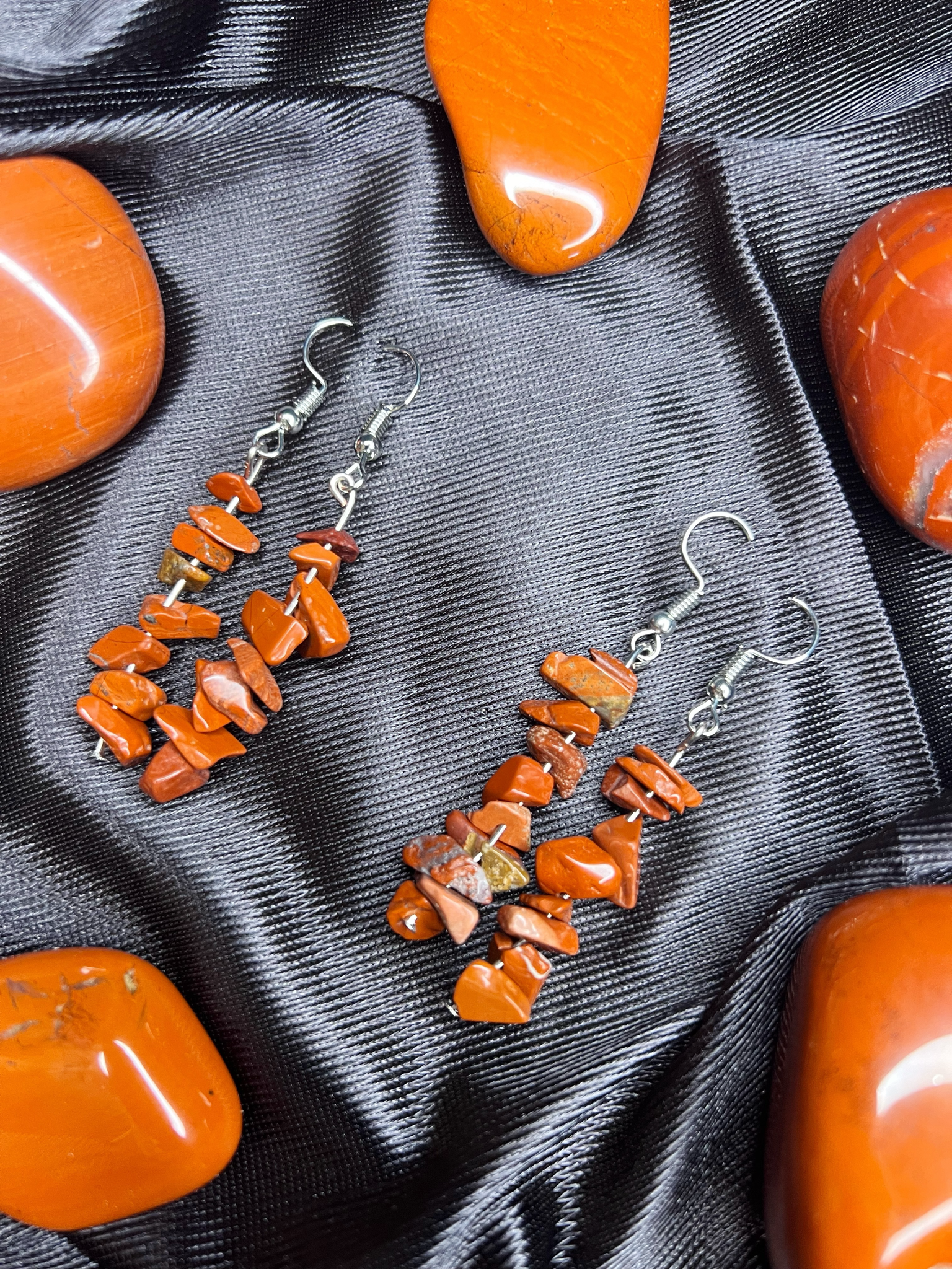 Pendientes Jaspe Rojo