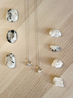 Collar Triple Luna Piedra Luna
