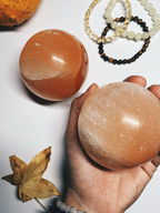 Esfera Selenita Naranja