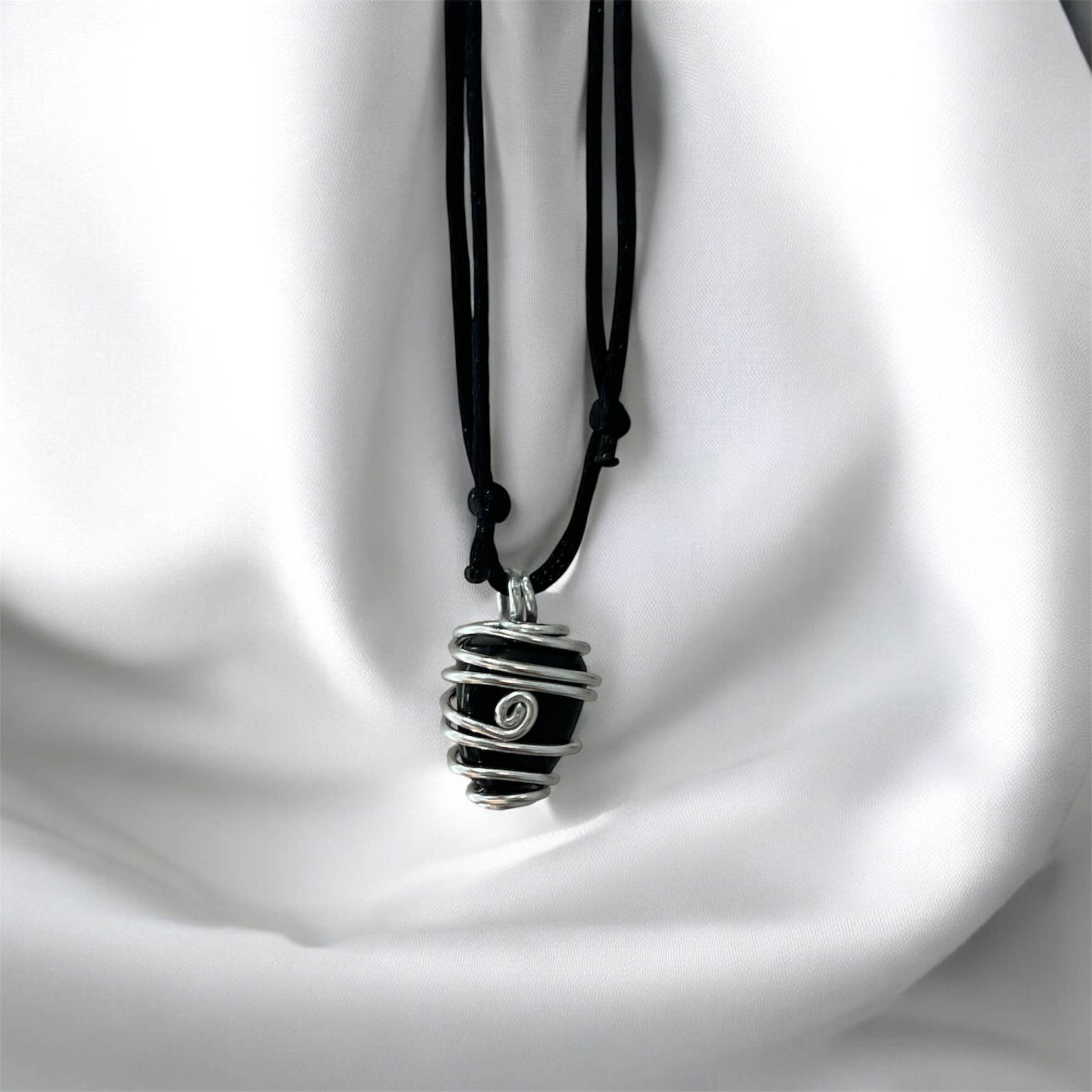 Collar Obsidiana Negra
